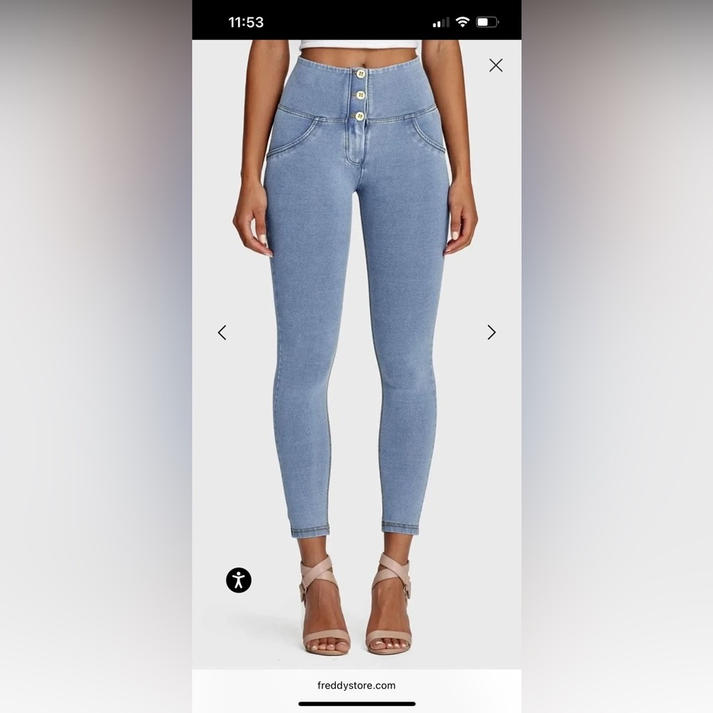 Freddy Light Blue Women's Jeggings - Slim Fit - Picture 2 of 9